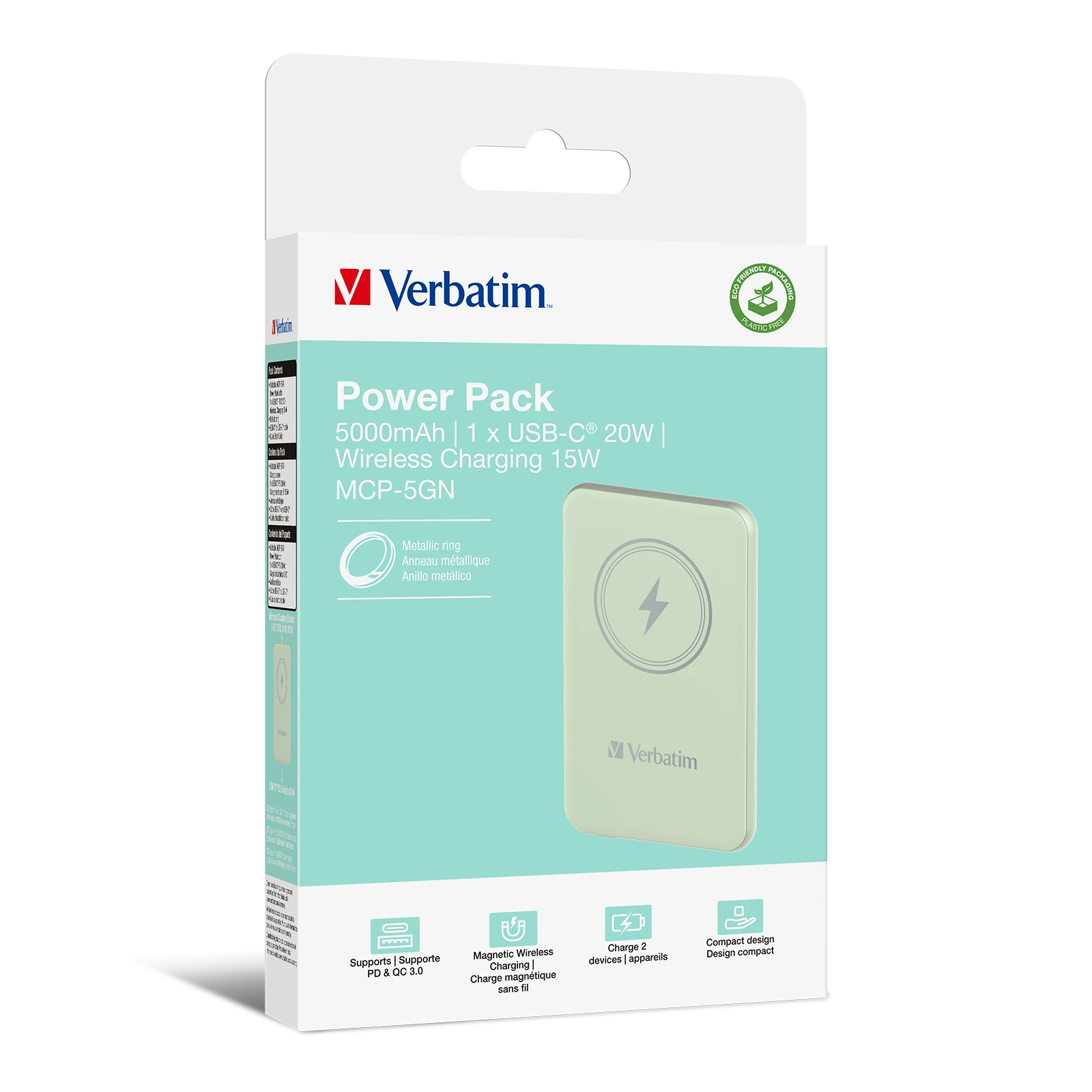 Verbatim Powerbank indukcinis `n` Go 15W 5000mAh belaidis Magnetic mėlynos spalvos 32242 aprašymas - Prekės nuotrauka Verbatim Powerbank indukcinis `n` Go 15W 5000mAh belaidis Magnetic mėlynos spalvos 32242 aprašymas - Prekės nuotrauka