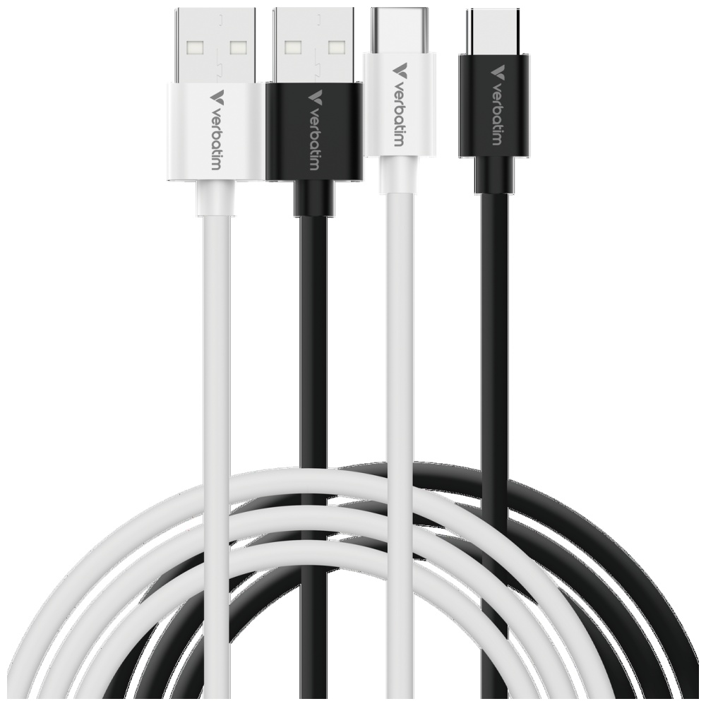 Verbatim Sync & Charge USB-C į A essentials 18W Kabelis juodos spalvos / baltos spalvos 2 vnt. 32393 aprašymas - Prekės nuotrauka Verbatim Sync & Charge USB-C į A essentials 18W Kabelis juodos spalvos / baltos spalvos 2 vnt. 32393 aprašymas - Prekės nuotrauka