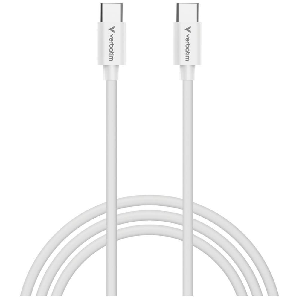 Verbatim Sync & Charge USB-C į C essentials 60W Kabelis juodos spalvos / baltos spalvos 2 vnt. 32391 aprašymas - Prekės nuotrauka Verbatim Sync & Charge USB-C į C essentials 60W Kabelis juodos spalvos / baltos spalvos 2 vnt. 32391 aprašymas - Prekės nuotrauka