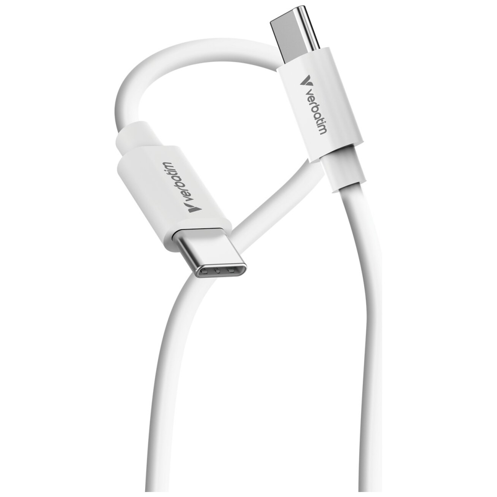 Verbatim Sync & Charge USB-C į C essentials 3 m 100W Kabelis baltos spalvos 32409 aprašymas - Prekės nuotrauka Verbatim Sync & Charge USB-C į C essentials 3 m 100W Kabelis baltos spalvos 32409 aprašymas - Prekės nuotrauka