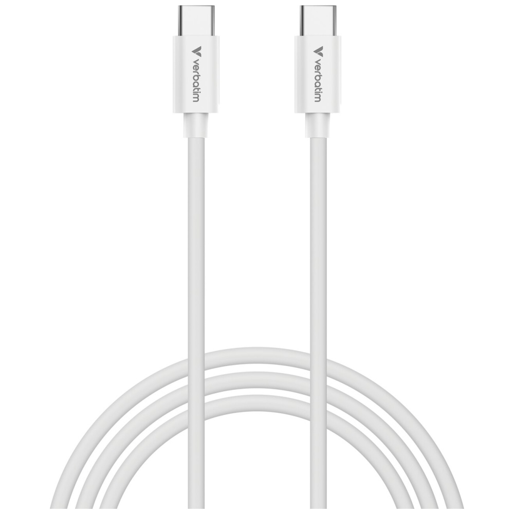 Verbatim Sync & Charge USB-C į C essentials 3 m 100W Kabelis baltos spalvos 32409 aprašymas - Prekės nuotrauka Verbatim Sync & Charge USB-C į C essentials 3 m 100W Kabelis baltos spalvos 32409 aprašymas - Prekės nuotrauka