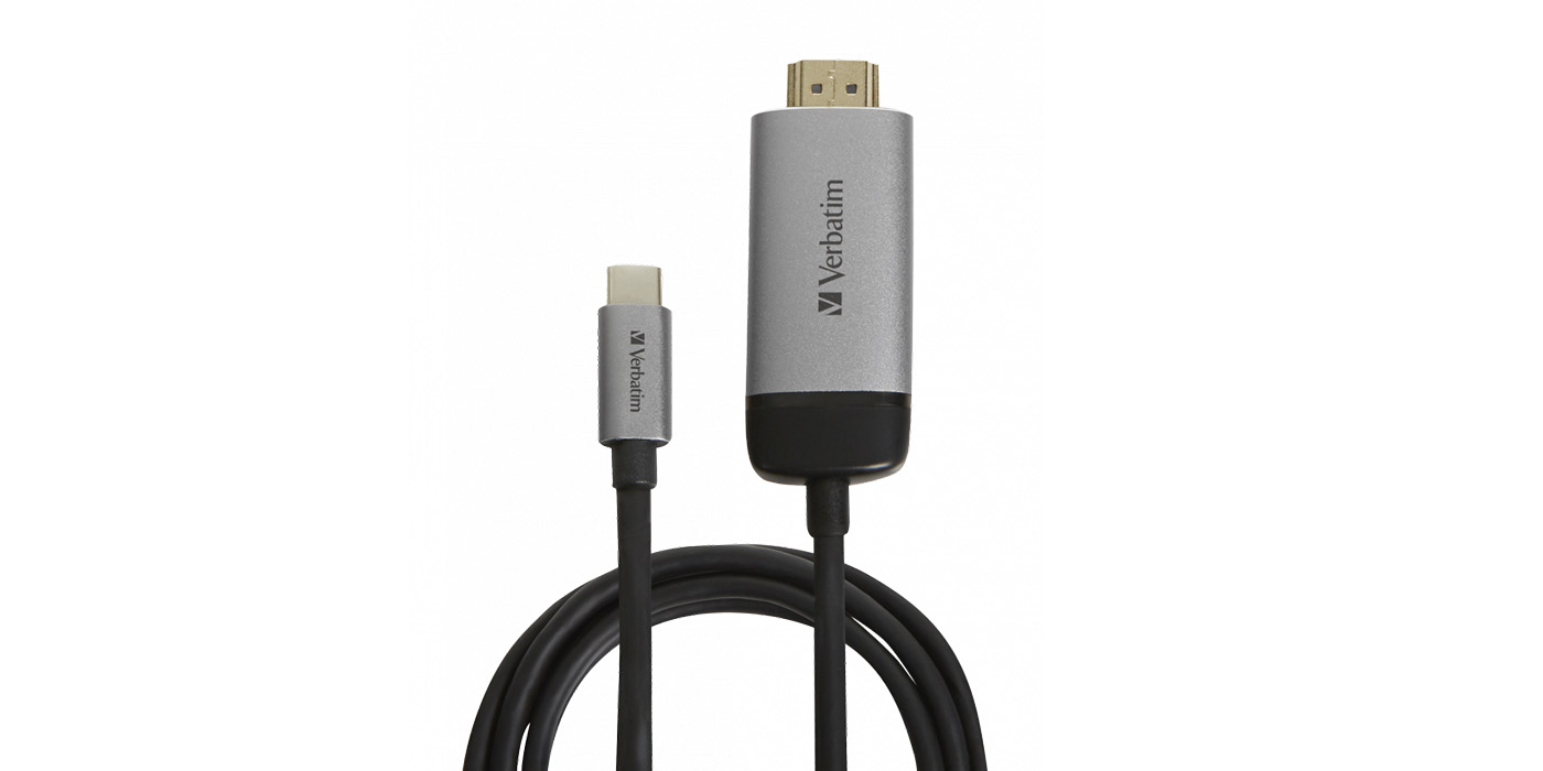 Verbatim 49144 vaizdo kabelio adapteris 1,5 m C tipo USB HDMI Juoda, Sidabras aprašymas - Prekės nuotrauka