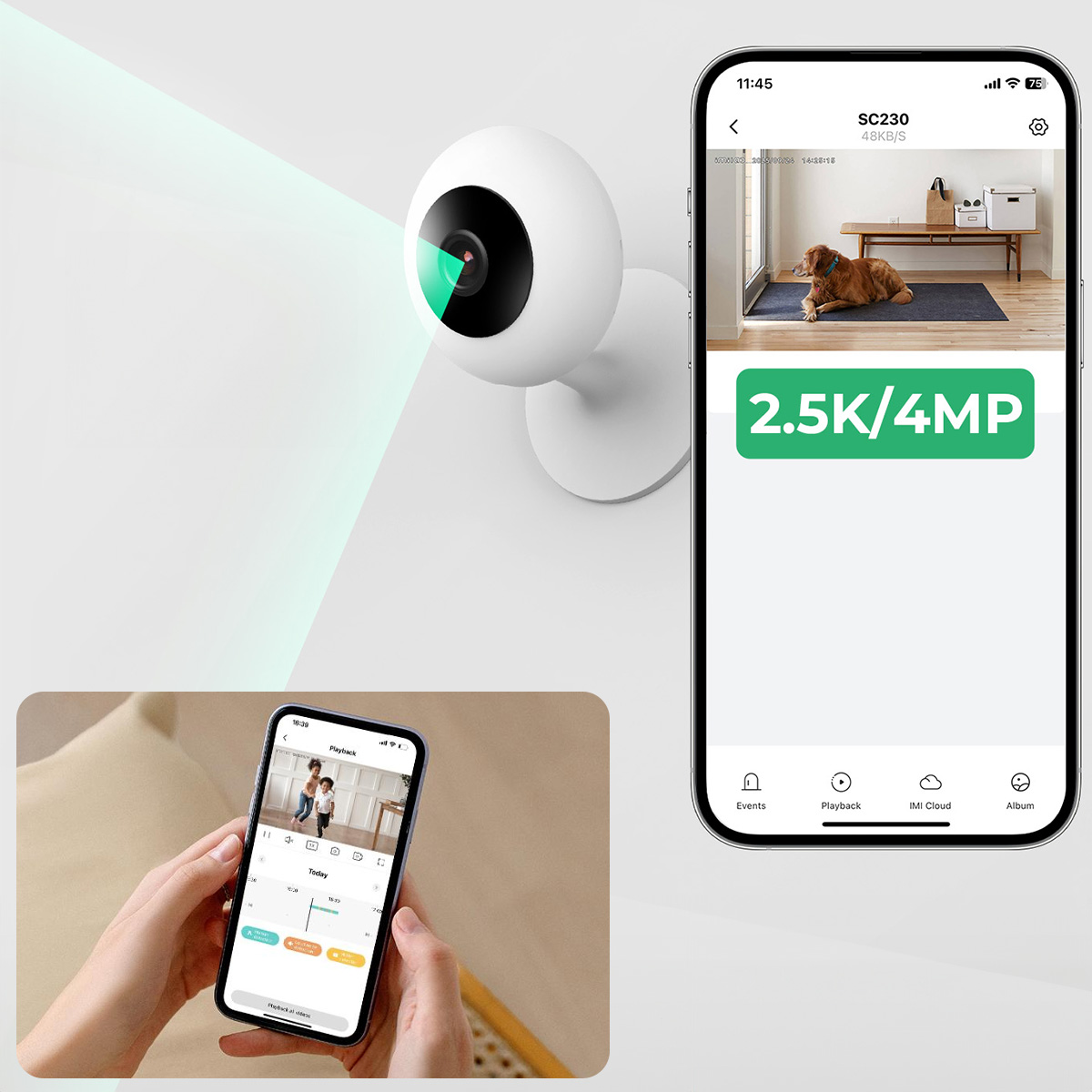 Imilab SC230 Vidinė, Mobilioji auklė, Wi-Fi aprašymas - Prekės nuotrauka
