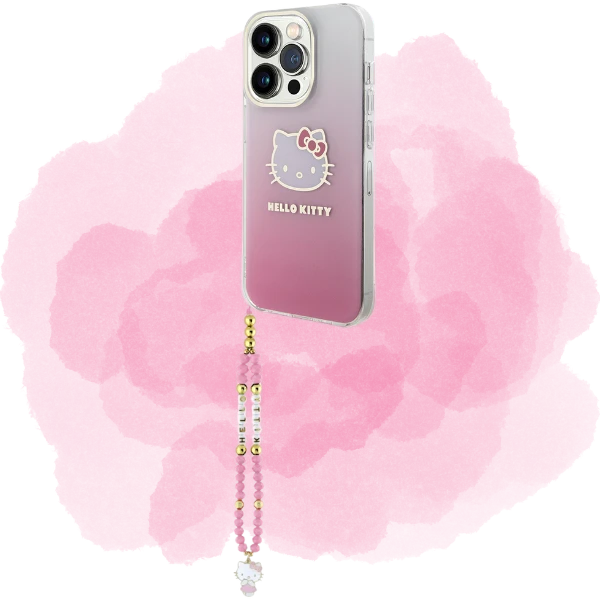 Virvelė telefonui Hello Kitty Pearls and Beads Kitty Charm rožinės spalvos aprašymas - Prekės nuotrauka Virvelė telefonui Hello Kitty Pearls and Beads Kitty Charm rožinės spalvos aprašymas - Prekės nuotrauka