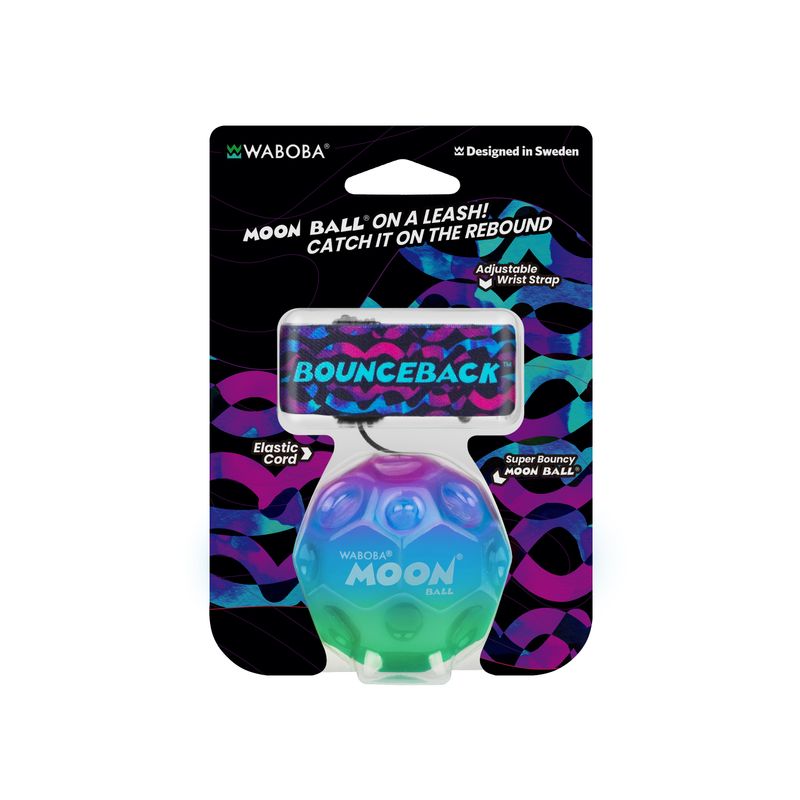Waboba Gradient Bounceback Throwing Ball (Product available in several colors – colors shipped at ra aprašymas - Prekės nuotrauka