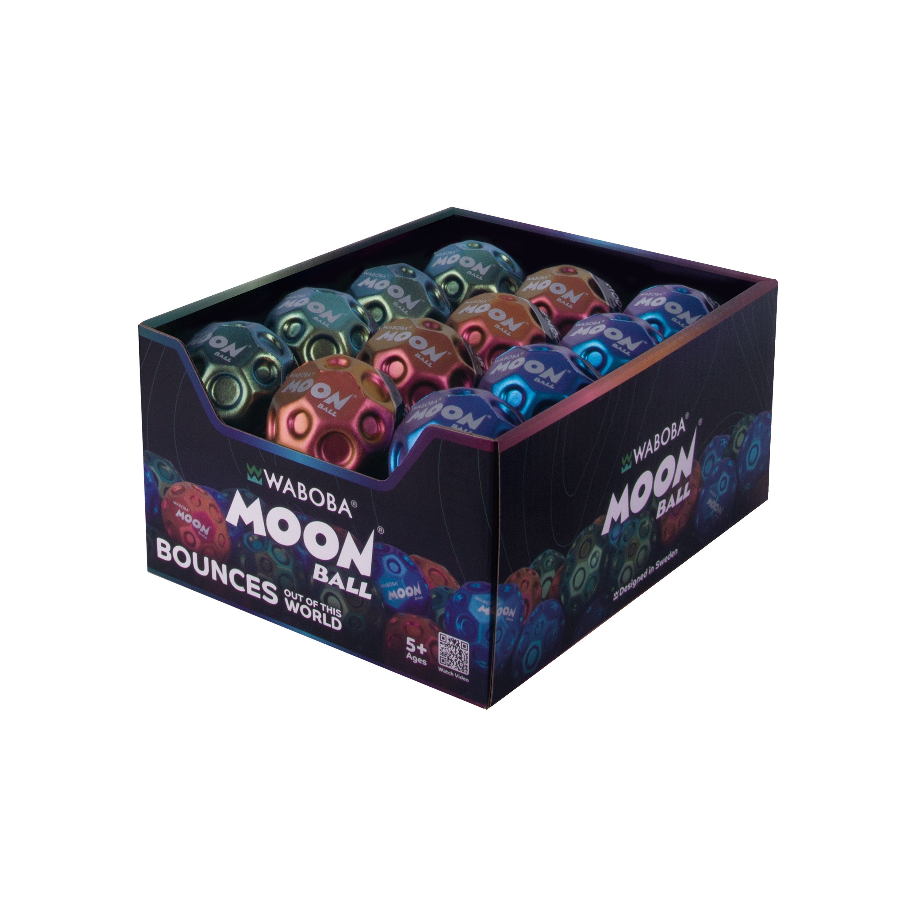 Waboba Metallic Moon Bouncing Ball (Product available in several colors – colors shipped at random) aprašymas - Prekės nuotrauka