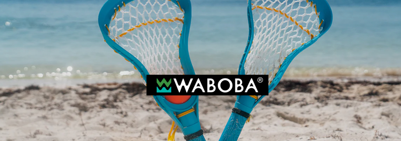 Waboba Mini Lacrosse water game sticks mėlynas aprašymas - Prekės nuotrauka