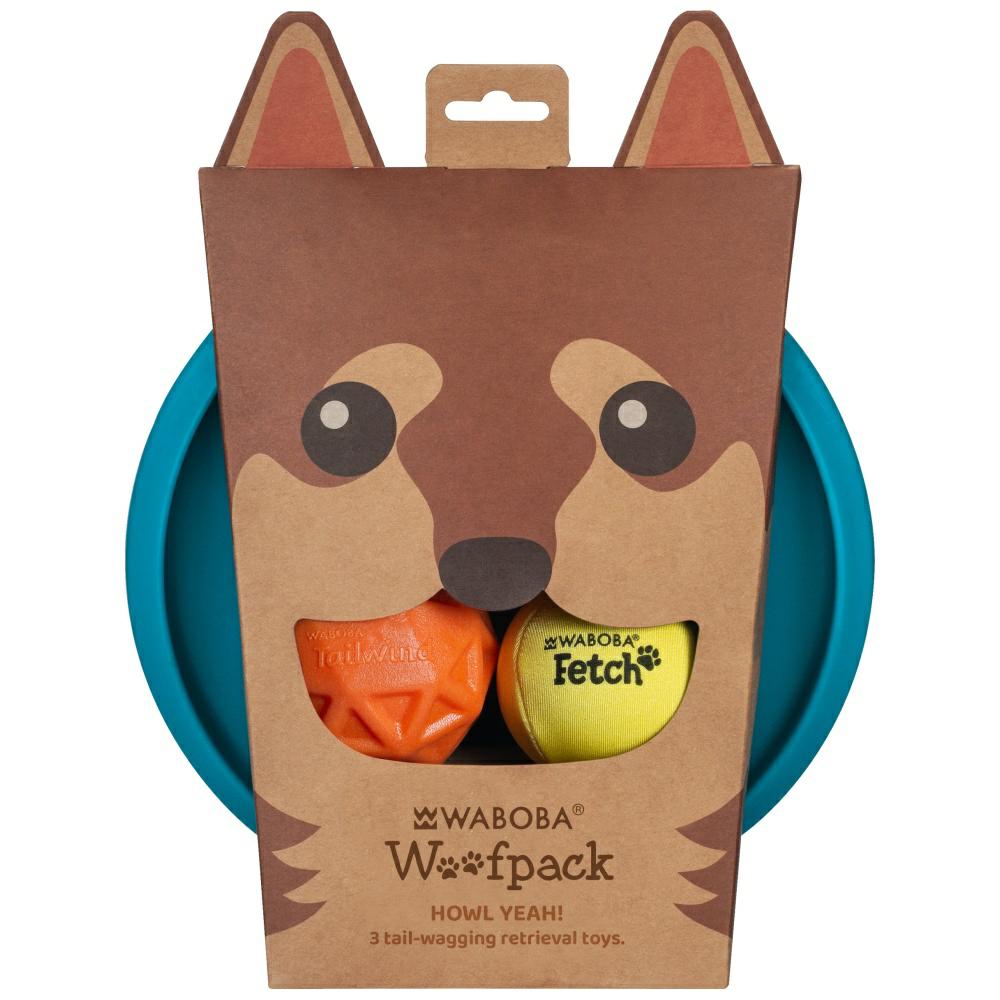 Waboba Woofpack šunų rinkinys 2 kamuoliukai 1 skraidanti skraidyklė aprašymas - Prekės nuotrauka Waboba Woofpack šunų rinkinys 2 kamuoliukai 1 skraidanti skraidyklė aprašymas - Prekės nuotrauka