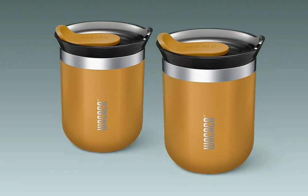 Kavos aparatas WACACO Octaroma Classico kavos mug oranžinis aprašymas - Prekės nuotrauka