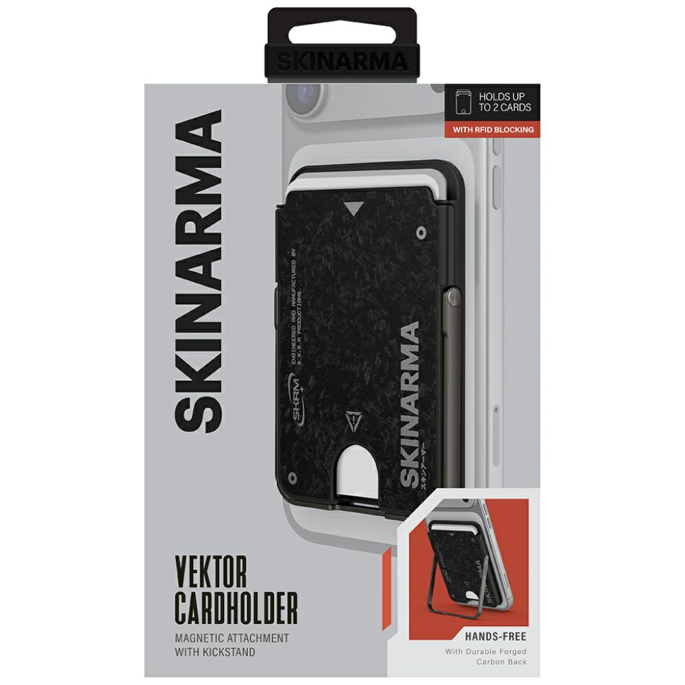 Dėklas Wallet Skinarma Vektor Magnetic Smart Kick-Stand Onyx aprašymas - Prekės nuotrauka Dėklas Wallet Skinarma Vektor Magnetic Smart Kick-Stand Onyx aprašymas - Prekės nuotrauka