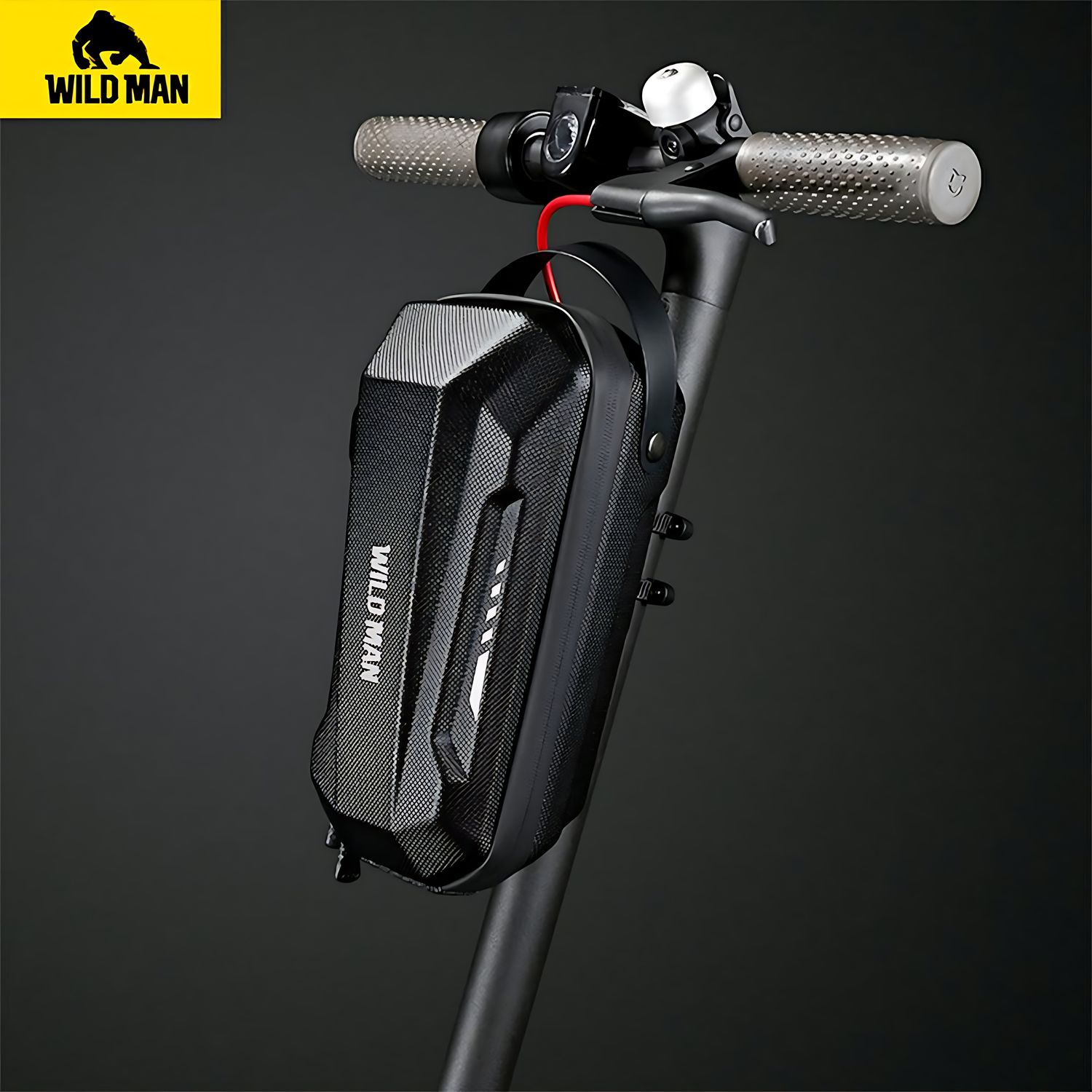 WILDMAN Scooter case/holder GD9XPlus frame bag juodos spalvos aprašymas - Prekės nuotrauka