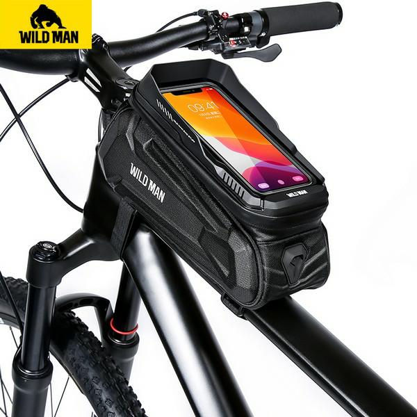 WILDMAN XT5 dviračio krepšys/rėmo dėklas, juodos spalvos aprašymas - Prekės nuotrauka