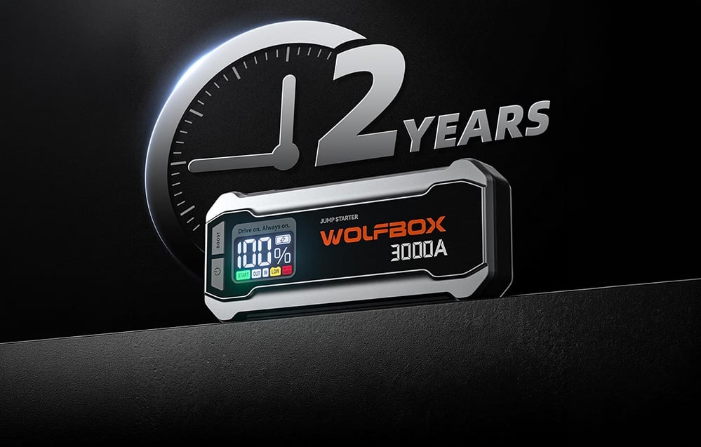 WOLFBOX MegaVolt 16 16 000 mAh 3 000 A automobilio užvedimo įrenginys aprašymas - Prekės nuotrauka