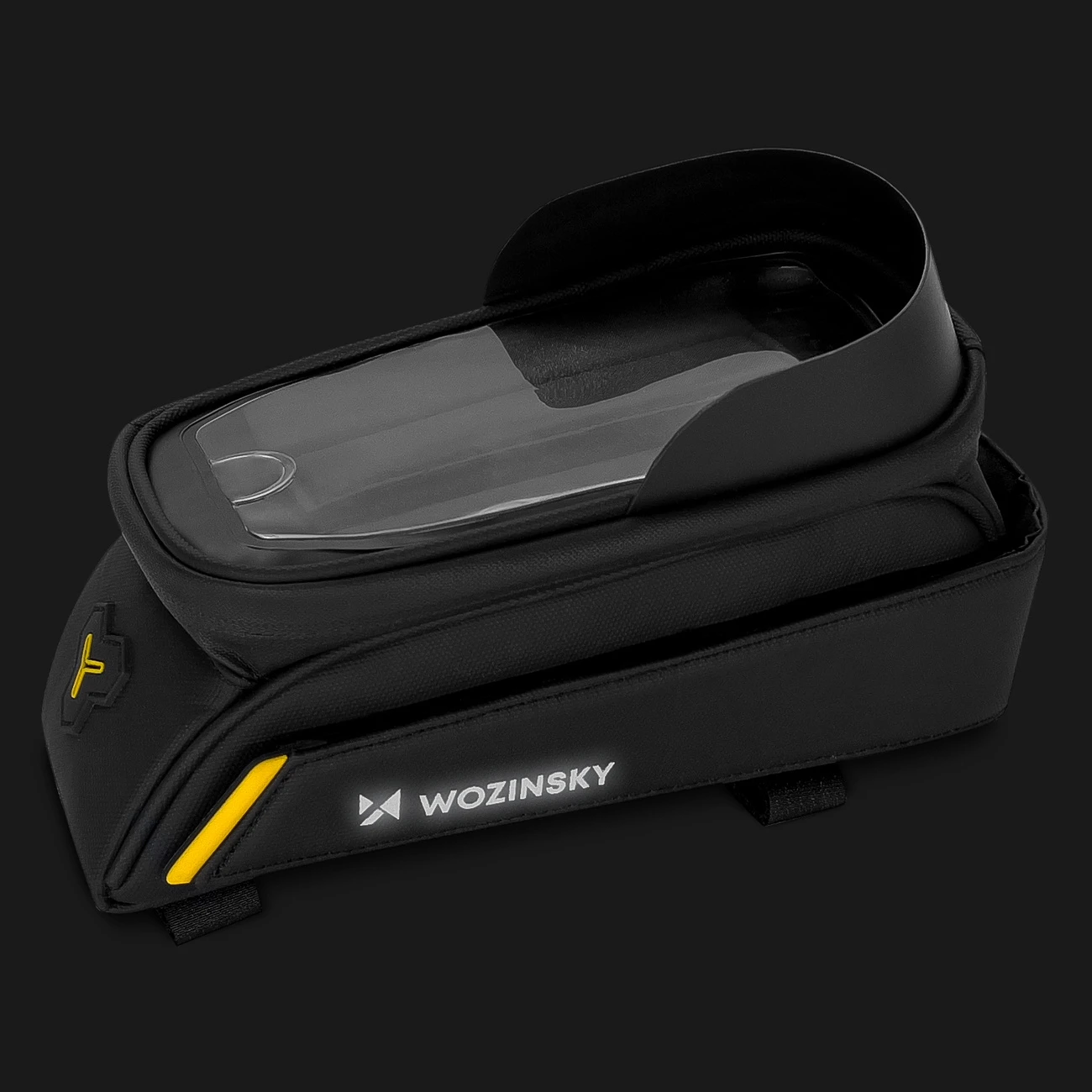 Wozinsky frame bike bag with phone case 1l juodos spalvos (WBB25BK) aprašymas - Prekės nuotrauka Wozinsky frame bike bag with phone case 1l juodos spalvos (WBB25BK) aprašymas - Prekės nuotrauka