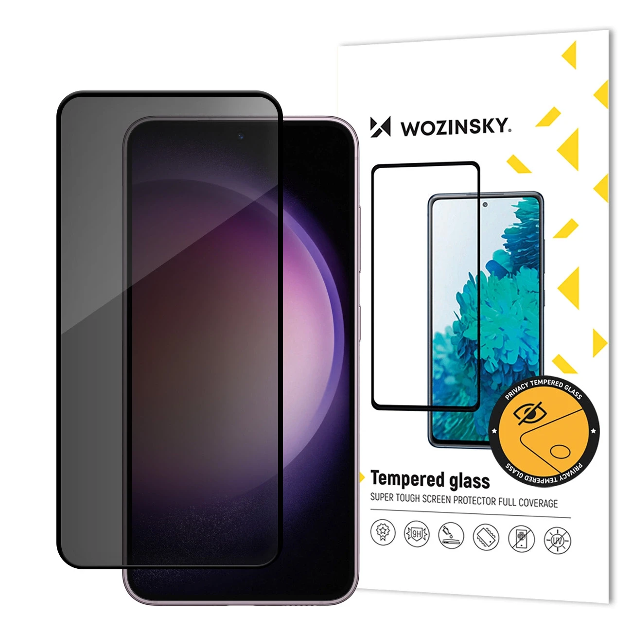 Wozinsky Privacy Glass Apsauginis stiklas Privacy Anti-spy Filter Samsung Galaxy S24 aprašymas - Prekės nuotrauka Wozinsky Privacy Glass Apsauginis stiklas Privacy Anti-spy Filter Samsung Galaxy S24 aprašymas - Prekės nuotrauka