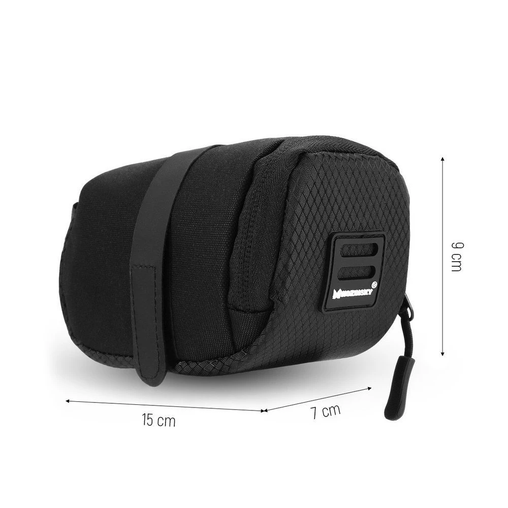 Wozinsky small bicycle saddle bag 0.6 l juodos spalvos (WBB8BK juodos spalvos) aprašymas - Prekės nuotrauka Wozinsky small bicycle saddle bag 0.6 l juodos spalvos (WBB8BK juodos spalvos) aprašymas - Prekės nuotrauka