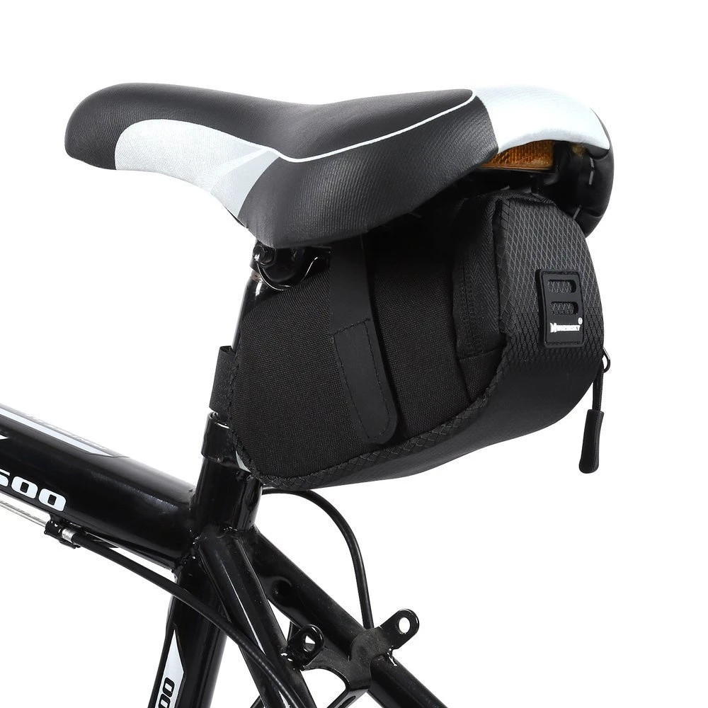 Wozinsky small bicycle saddle bag 0.6 l juodos spalvos (WBB8BK juodos spalvos) aprašymas - Prekės nuotrauka Wozinsky small bicycle saddle bag 0.6 l juodos spalvos (WBB8BK juodos spalvos) aprašymas - Prekės nuotrauka