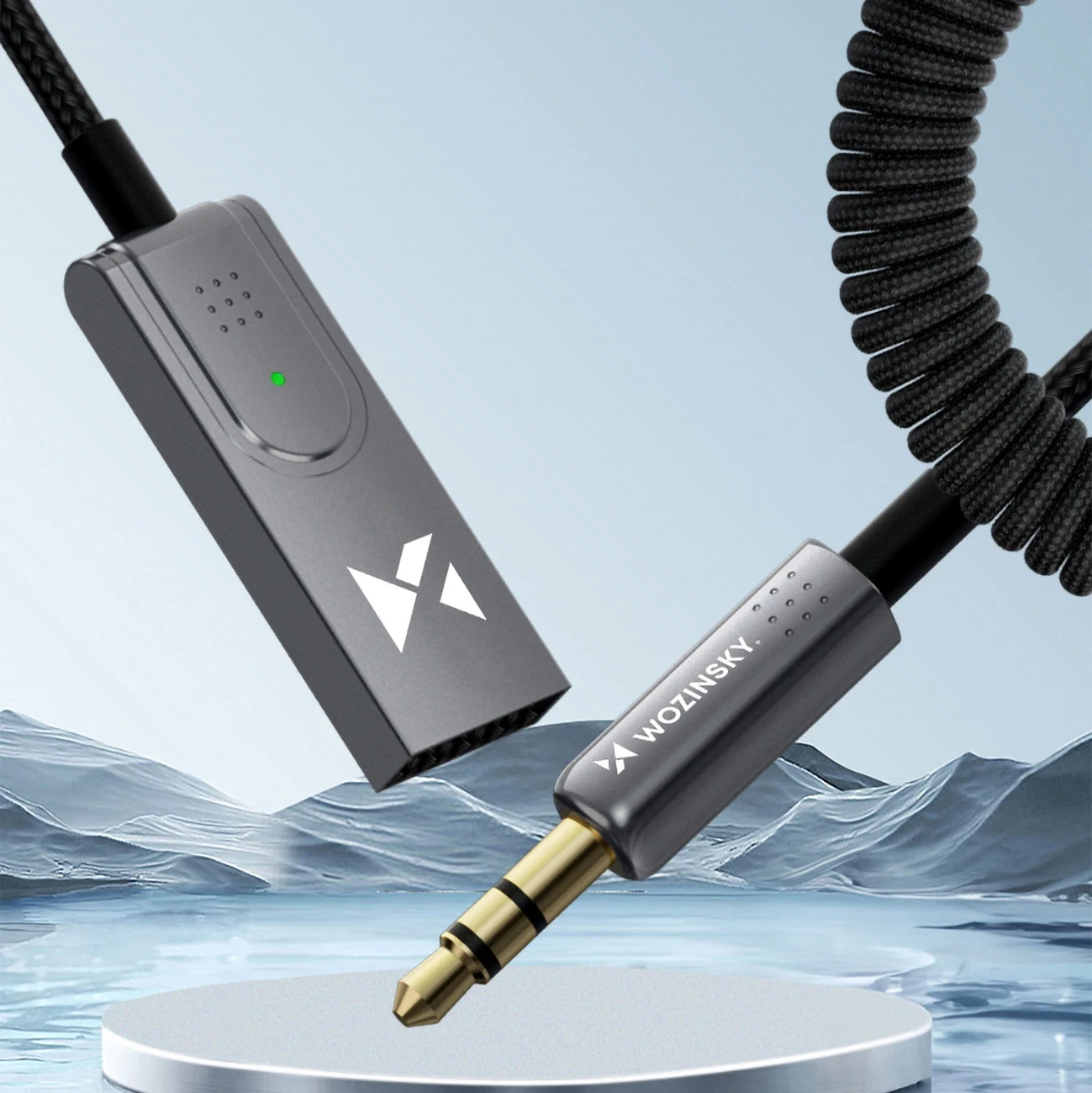 Wozinsky WTODB Bluetooth 5.3 garso adapteris / AUX garso imtuvas aprašymas - Prekės nuotrauka