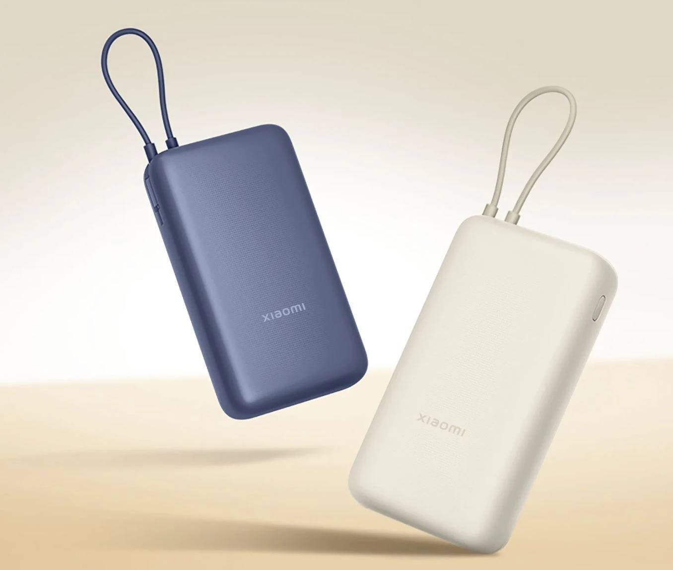 „Xiaomi 33W Power Bank“ (integruotas laidas) | 20000 mAh | USB-C/USB-C laidas/USB-A | Tan aprašymas - Prekės nuotrauka