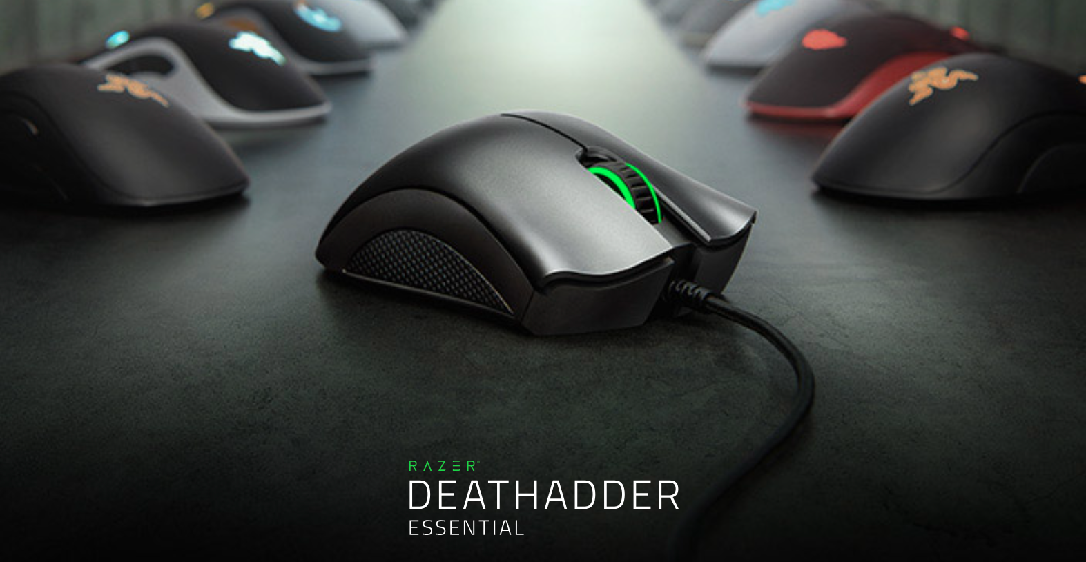 Pelė žaidimams Razer DeathAdder Essential Ergonomic juodos spalvos aprašymas - Prekės nuotrauka