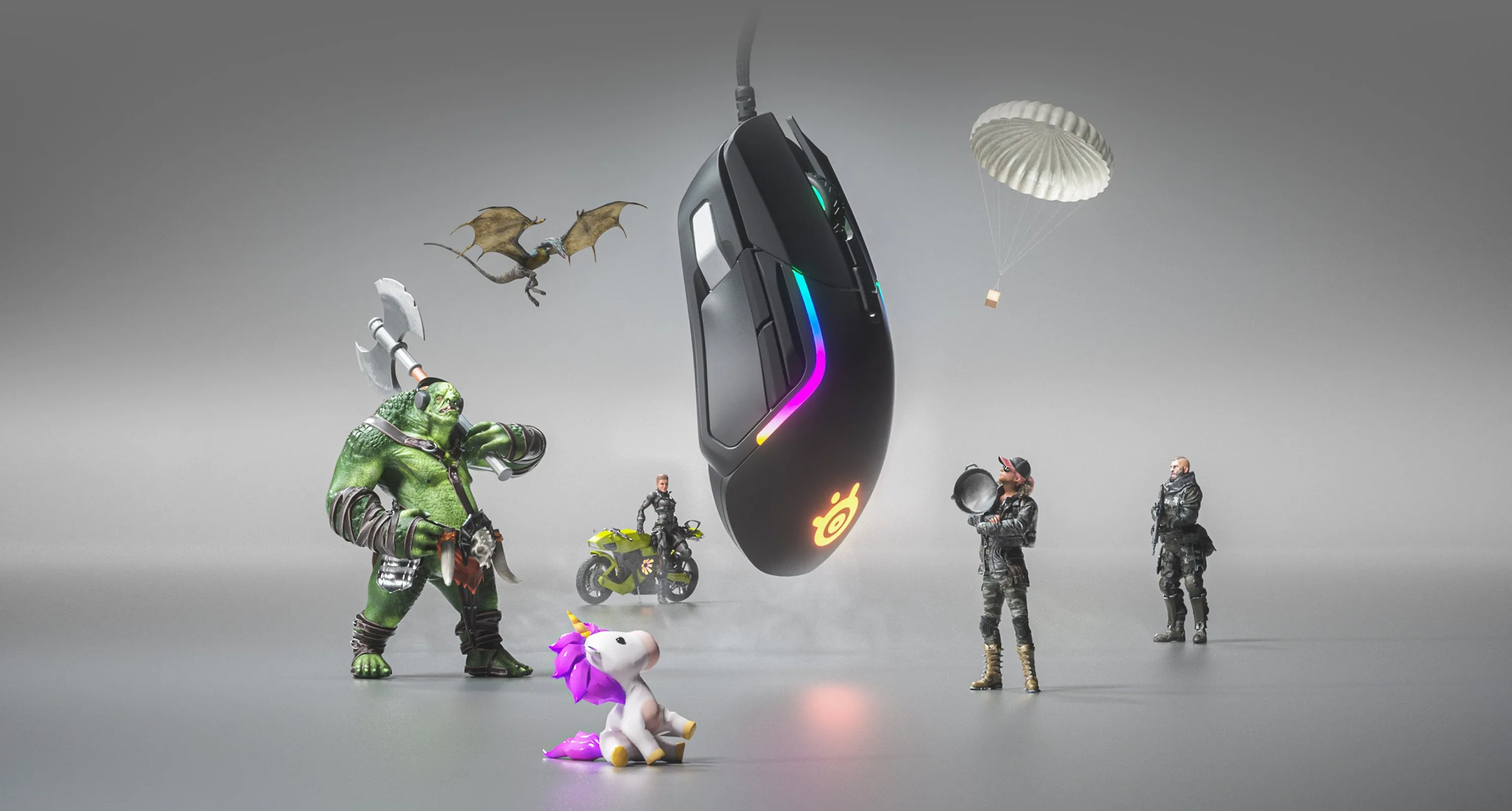 Pelė žaidimams SteelSeries Rival 5 Juodas juodos spalvos aprašymas - Prekės nuotrauka