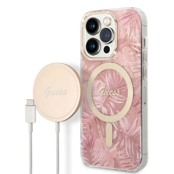 Rinkinys Guess GUBPP14LHJEACSP Case+ Charger Apple iPhone 14 Pro 6,1 Rinkinys Guess GUBPP14LHJEACSP Case+ Charger Apple iPhone 14 Pro 6,1