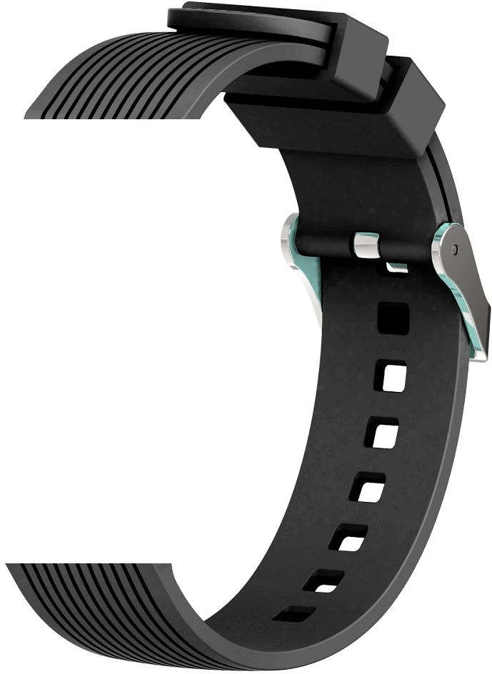 Devia apyrankė Deluxe Sport, skirta Samsung Galaxy Watch 42 mm / Watch 3 41mm / Watch 4 40 ir 44 mm / Watch 5 40 ir 44 mm / Watch 6 40 ir 44 mm (20mm), juoda