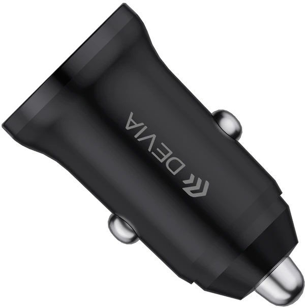 Devia automobilinis įkroviklis Smart Mini PD QC 3.0 30W 1x USB 1x USB-C baltas