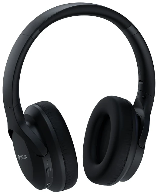 Devia Bluetooth ausinės EarBass Pro1 juodos spalvos su ANC