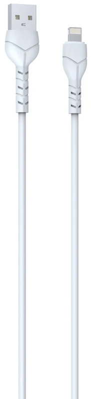 USB laidas Devia Kintone Lightning 1.0m baltas 5V 2.1A