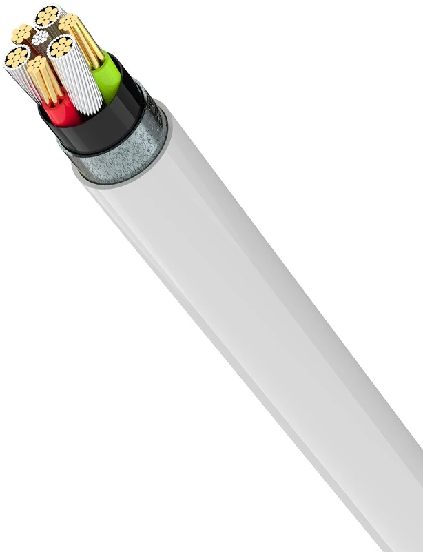 USB laidas Devia Smart PD iš Type-C į Type-C 20V 3.0A 60W baltas