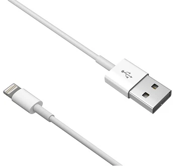 Devia laidas Smart EC080 USB – Lightning 1,0 m 2,1A baltas