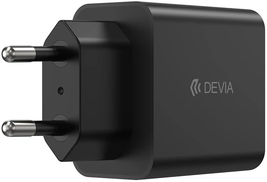 Devia sieninis įkroviklis Rocket PD 45W 1x USB-C juodas