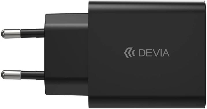 Devia sieninis įkroviklis Rocket PD 45W 1x USB-C juodas