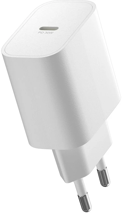 Devia sieninis įkroviklis Smart PD GaN 30W 1x USB-C baltas