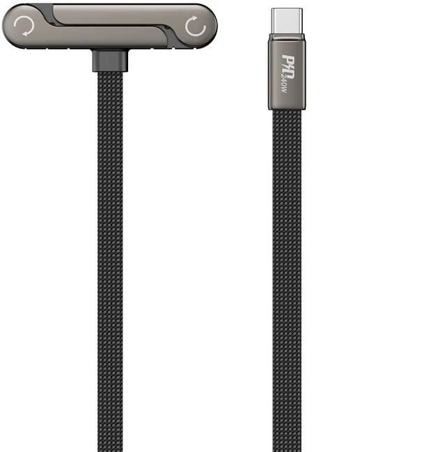 Devia Ultra6 USB-C į USB-C laidas 1.5m 240W su stovu