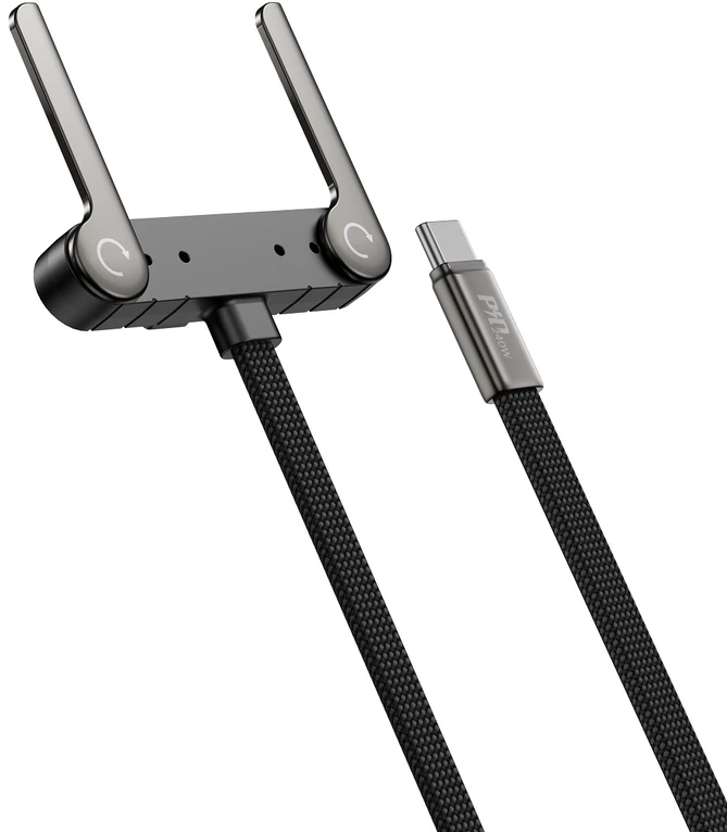 Devia Ultra6 USB-C į USB-C laidas 1.5m 240W su stovu