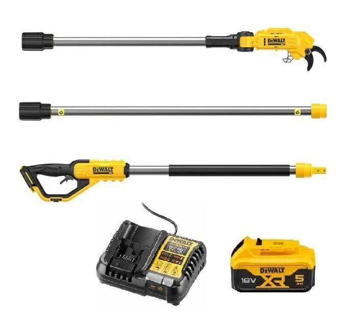 Universalus šakų genėtuvas DeWalt DCMPP569P1-QW; 18 V; 1x5,0 Ah akum.
