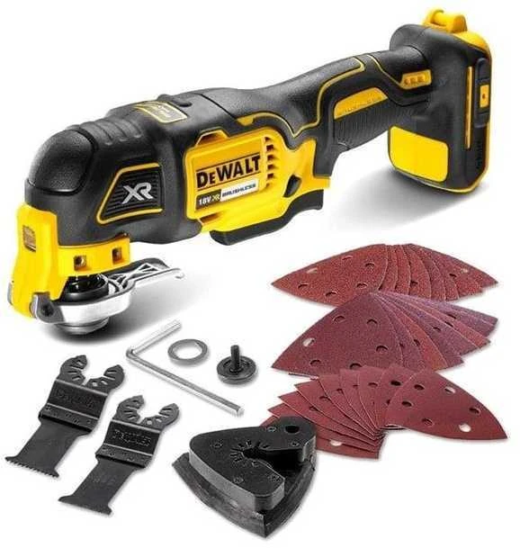 Dewalt Daugiafunkcis akumuliatorinis įrankis DCS355N + priedai, 18V, be akumuliatoriaus ir kroviklio