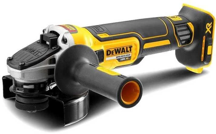 Kampinis šlifuoklis  DEWALT DCG405N be akumuliatoriaus ir kroviklio