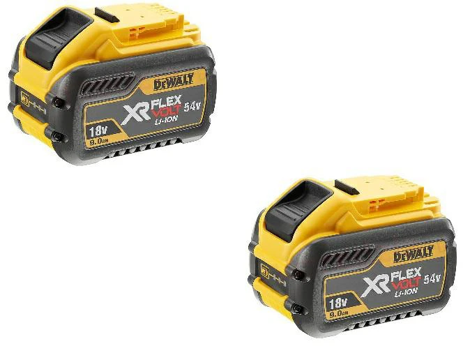 Akumuliatorius DeWalt DCB547X2-XJ; 18/54 V; 9,0 Ah; Li-ion; 2 vnt.