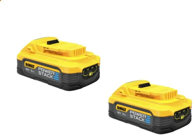DeWalt 2 baterijų komplektas PowerStack 18V Li-Ion 1,7Ah DeWALT [DCBP034E2-XJ]