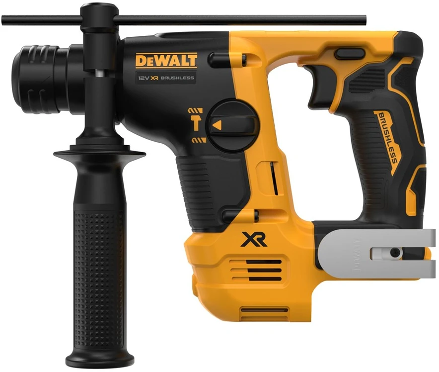 DEWALT DCH072NT-XJ - 12V SDS-PLUS XR BE ŠEPELIŲ Perforatorius 14MM 1.1J - BE Akumuliatoriaus