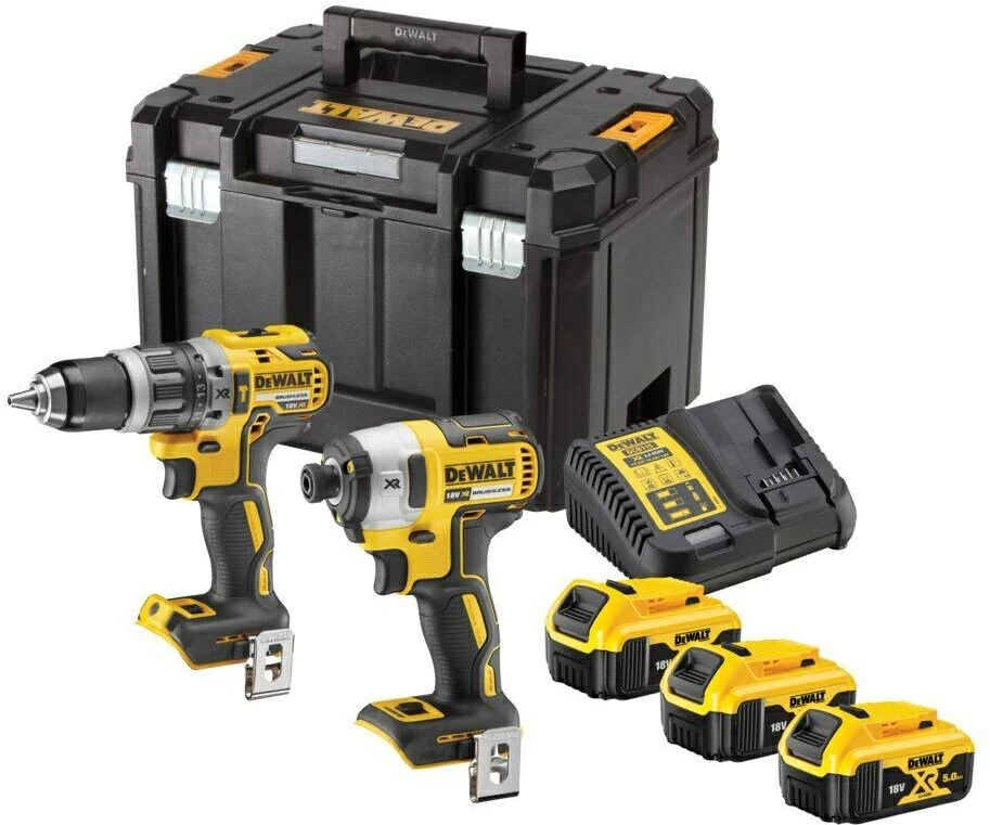 DEWALT KOMPLEKTAS COMBO 18V DCK266P3T (DCD796, DCF887) 3×5,0Ah TSTAK