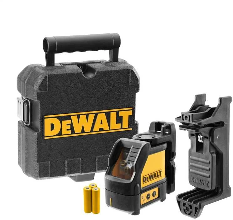 DEWALT Kryžminis lazerinis nivelyras DeWalt DW088K, raudonas