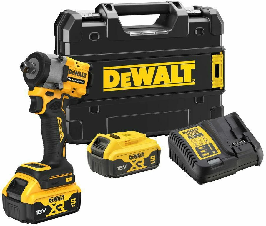 Dewalt smūginis veržliasukis DCF922P2T 1/2",18V, 406Nm, 2x5,0Ah TSTAK