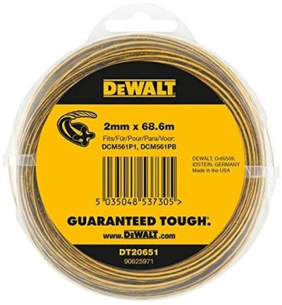 Żyłka Pjovimo gija DeWalt DT20651-QZ; 2 mm x 68,6 m