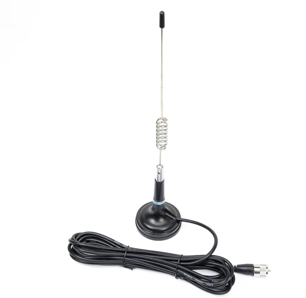 Dėžė 20 vienetų CB antenų PNI ML29, ilgis 34 cm, su pridedamu 70 mm skersmens magnetu ir RG58 kabeliu