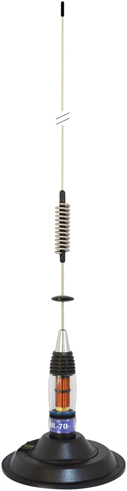 Dėžė 20 vienetų CB antenų PNI ML70, ilgis 70 cm, 26-30 MHz, 200 W, magnetas 145 mm pridedamas