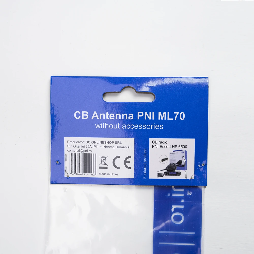 Dėžė 50 vienetų CB antenų PNI ML70, ilgis 70cm, 26-30MHz, 200W, be priedų